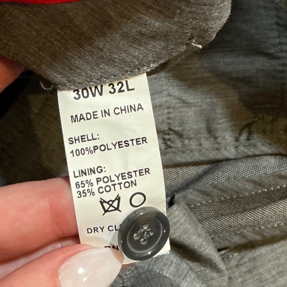 Lucky Brand Dress Pants NWT 30x32 Gray Tailored Trousers - Picture 7 of 9